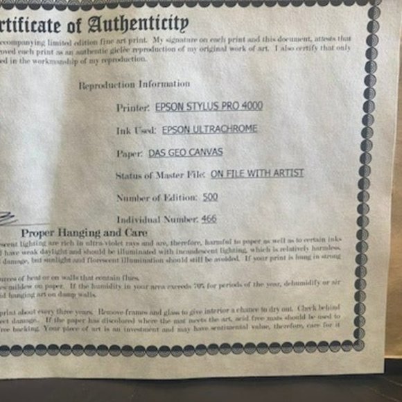 Mr. Entertainment, Laura Lee Junge 466/500 *signed* - Picture 4 of 7